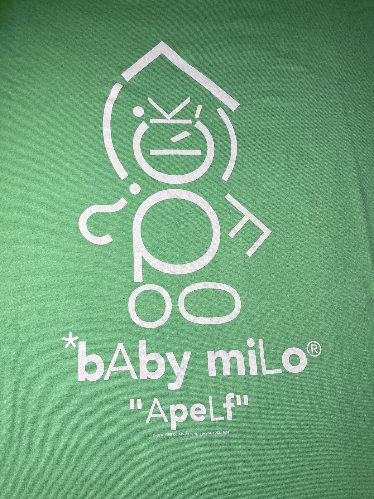 Bape 2009 Bape Baby Milo Elf Apelf Mint Green Cartoon Classics OG Size US M / EU 48-50 / 2 - 3 Thumbnail