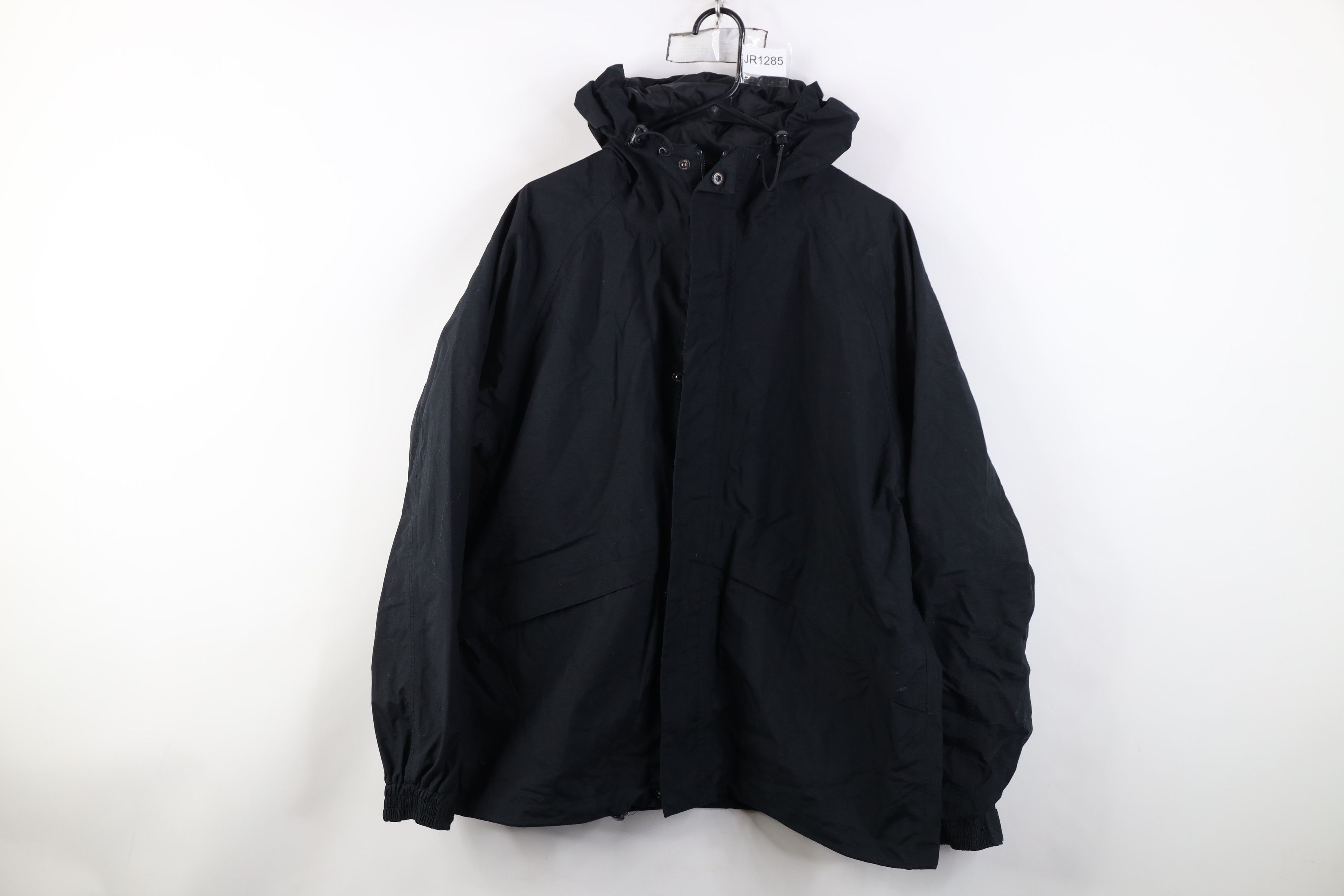 Cabelas Vintage 90s Cabelas Goretex Hooded Rain Jacket Coat Black Size US L / EU 52-54 / 3 - 1 Thumbnail