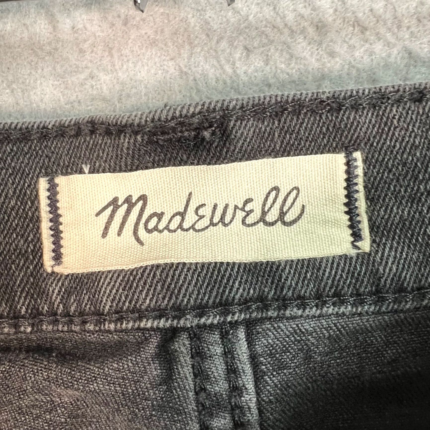 Madewell Madewell Womens Size 25 Black Stretch Denim Mini Skirt Distressed Hem Skirt Womens 25 Black Stretch Denim Mini Skirt Distressed Hem Size 42" / US 20 - 3 Thumbnail
