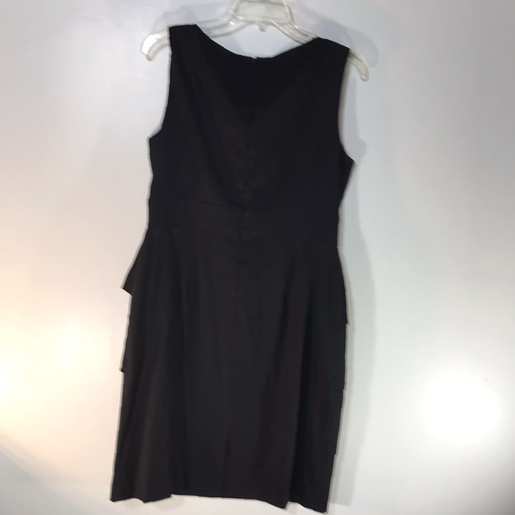 Vintage DRESSBARN Black Sleeveless Knee Length Shift Dress Womens Size 12 Party/Cocktail Size XL / US 12-14 / IT 48-50 - 3 Thumbnail