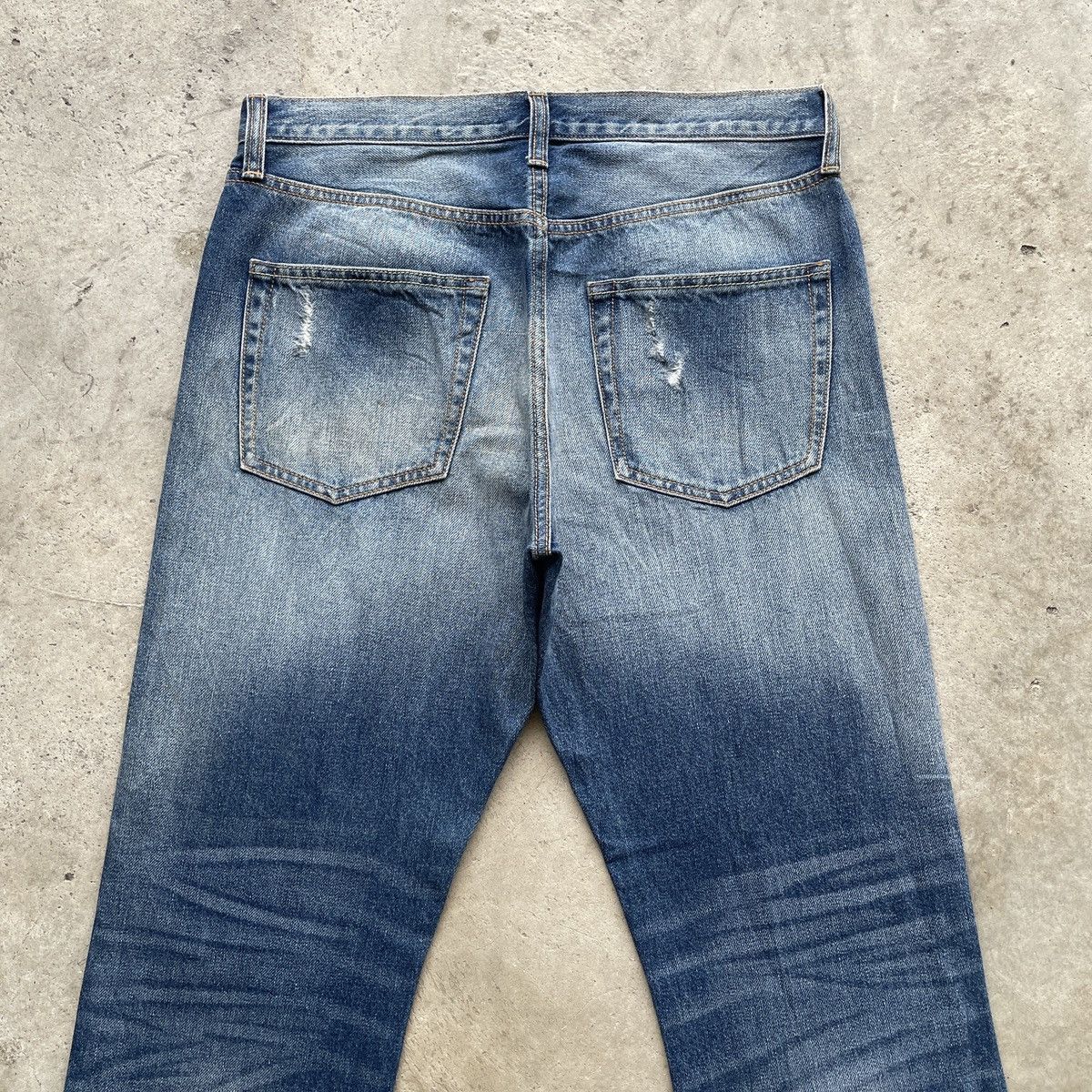 Japanese Brand Vintage Japanese Jeans Distressed Stonewashed Faded Pants Size US 33 - 7 Thumbnail
