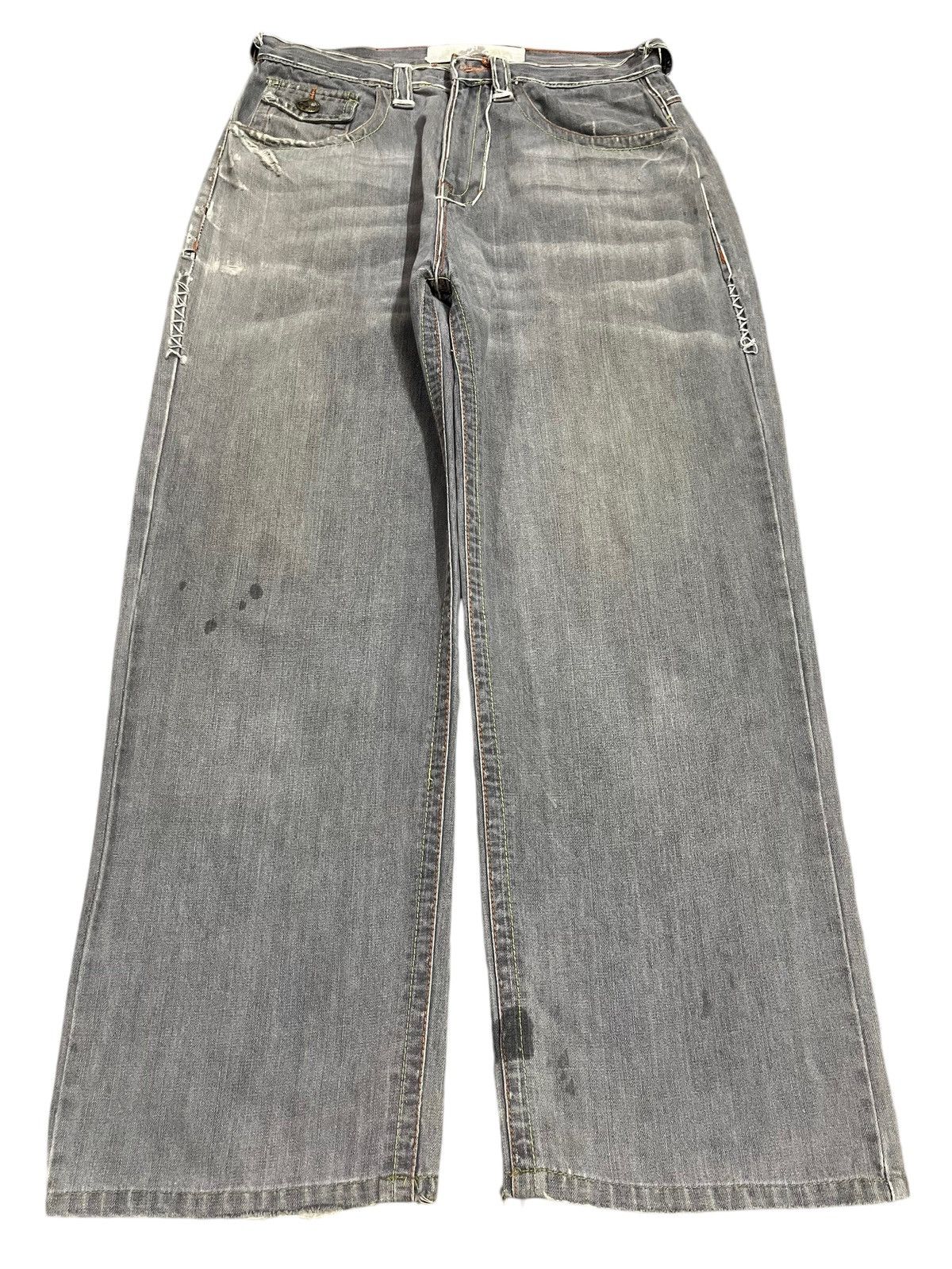 JNCO Vintage Japanese Brand Faded Wash Style Baggy Jeans Size US 32 / EU 48 - 1 Thumbnail