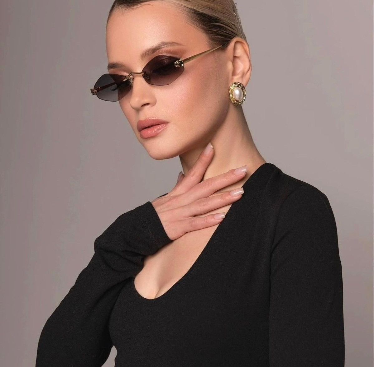 Cartier PANTHÈRE DE CARTIER SUNGLASSES with Gold Temples Size ONE SIZE - 2 Thumbnail