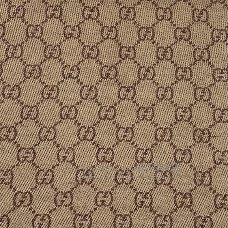 Gucci Gucci Brown logo jacquard full print wool tassel scarf Size ONE SIZE - 2 Thumbnail