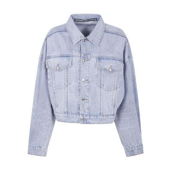 Alexander Wang ALEXANDER WANG Women Denim Jackets 4DC3252777 470C BLUE Size S / US 4 / IT 40 - 1 Thumbnail