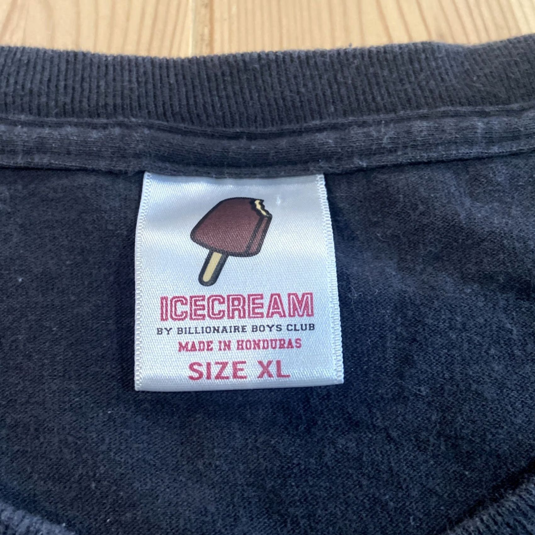 Vintage Icecream Shirt XL Black Crew Neck Graphic T-Shirt Ice cream Horror Pattern Men Short Sleeve Comfort Regular 12345 Size US XL / EU 56 / 4 - 3 Thumbnail