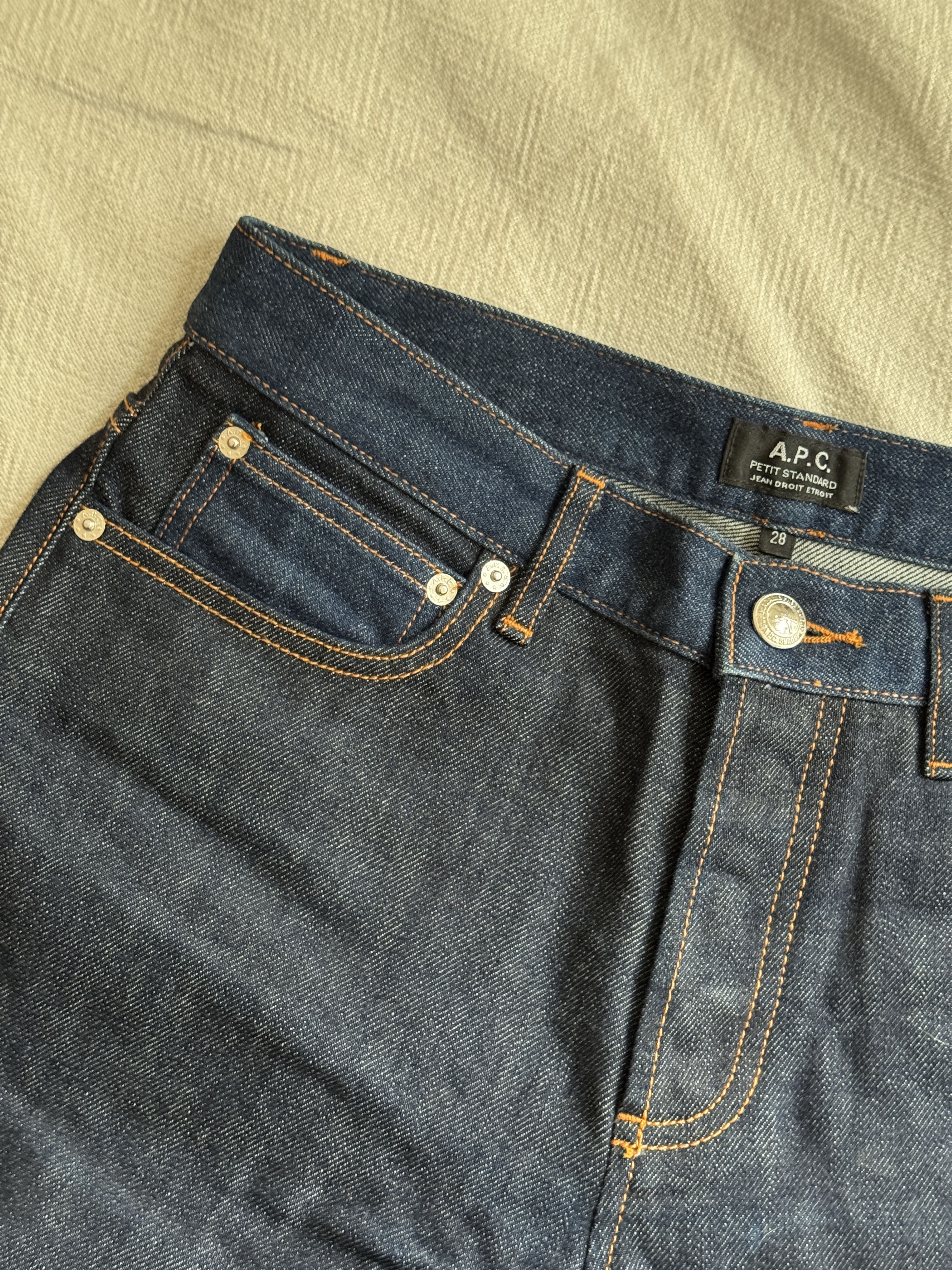 A.P.C. Petit Standard 2 Tone Raw Denim Jeans Size US 28 / EU 44 - 7 Thumbnail