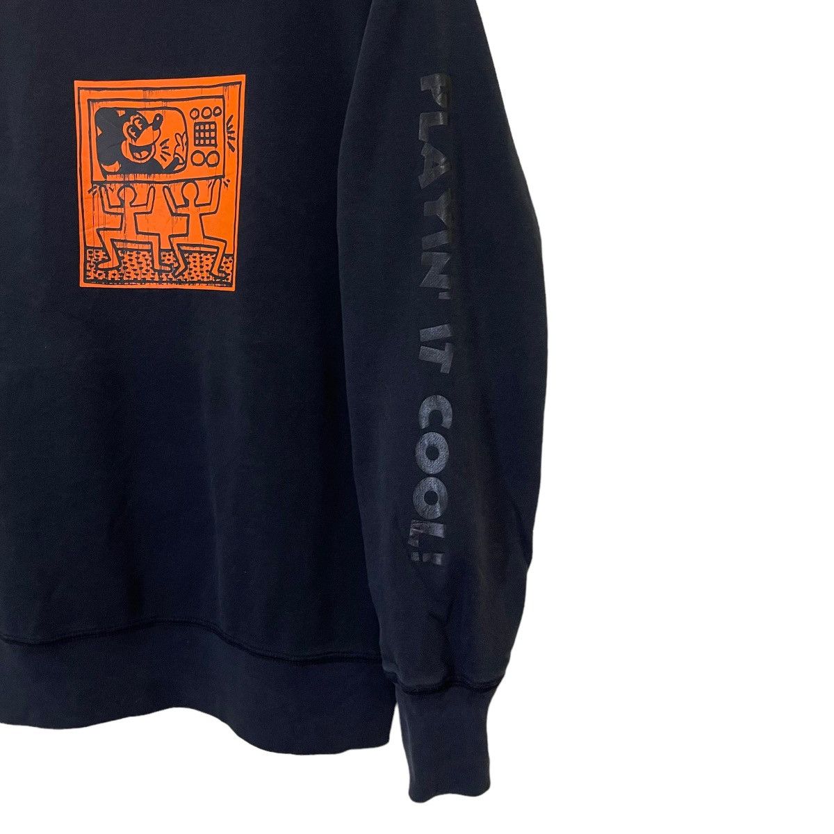 Japanese Brand × Keith Haring × Uniqlo Mickey Mouse x Keith Haring Big Logo Crewneck Sweatshirt Size US M / EU 48-50 / 2 - 6 Thumbnail