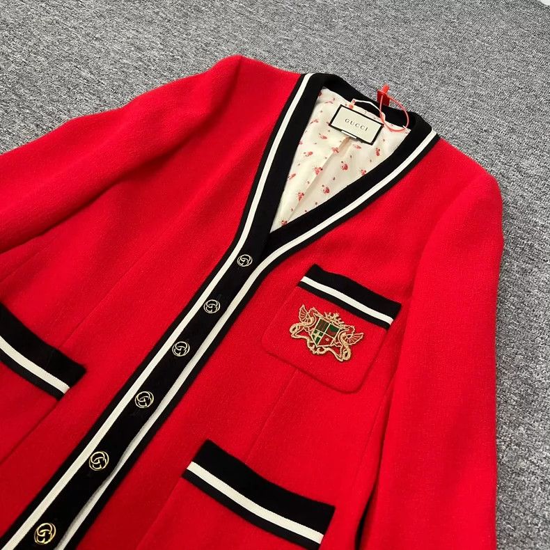 Gucci Gucci Red badge embroidered jacket 2502-Nextarrow Size US S / EU 44-46 / 1 - 3 Thumbnail