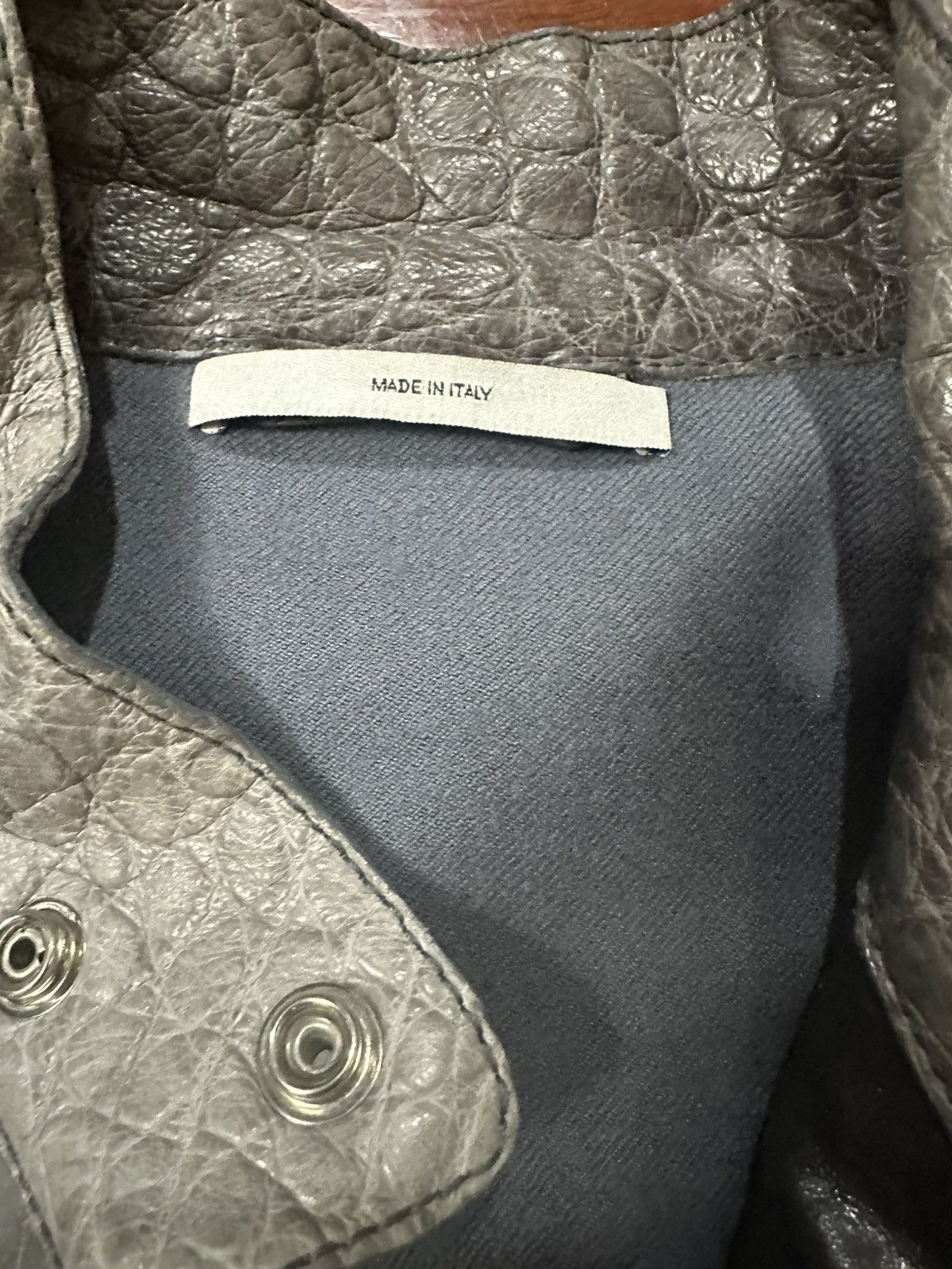 Yves Saint Laurent Ysl crocodile jacket Size US L / EU 52-54 / 3 - 3 Thumbnail