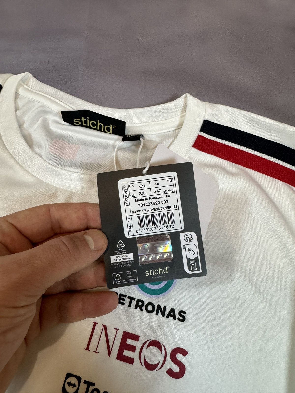 Formula 1 × Mercedes-Benz AMG Petronas Formula 1 Team Racing New T shirt Blokcore Size US XXL / EU 58 / 5 - 9 Thumbnail