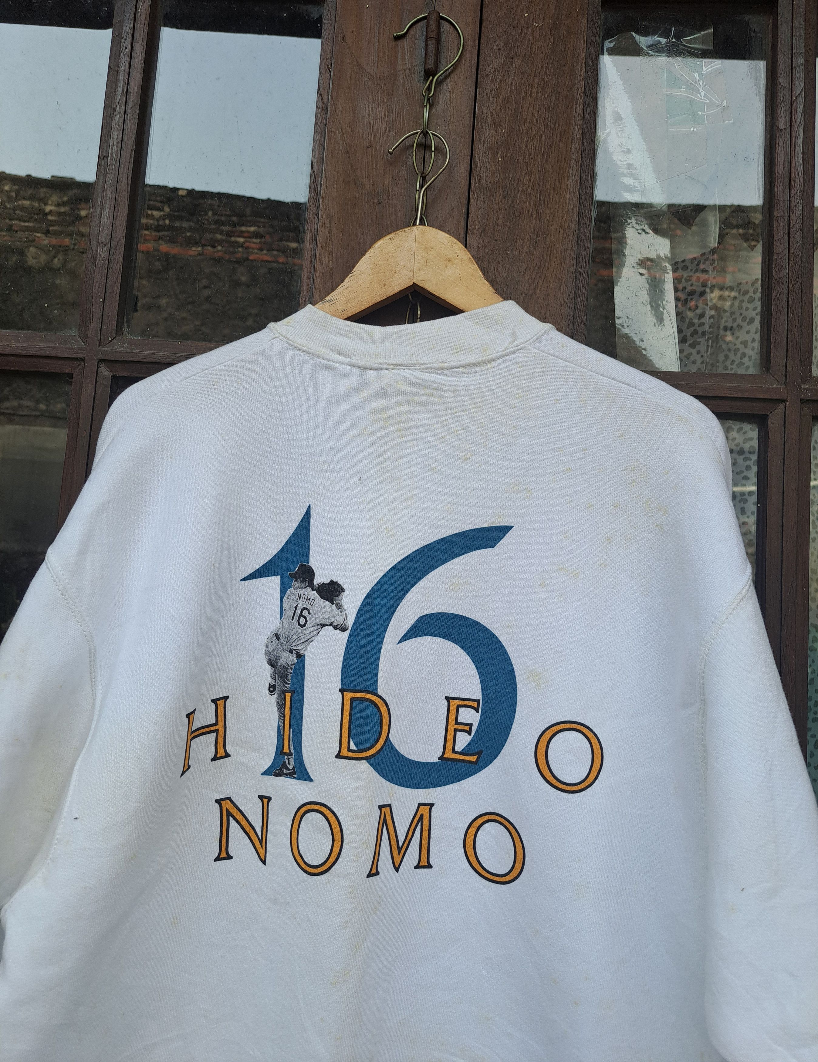 MLB × Vintage NOS 1995 Vintage LA Dodgers Hideo Nomo Sweatshirt Mens Large Size US L / EU 52-54 / 3 - 2 Thumbnail