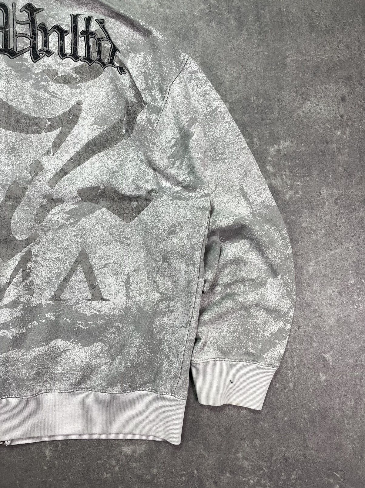 Ecko Unltd. Ecko Unltd. MMA AOP Big Logo Printed Baggy Zip Hoodie 