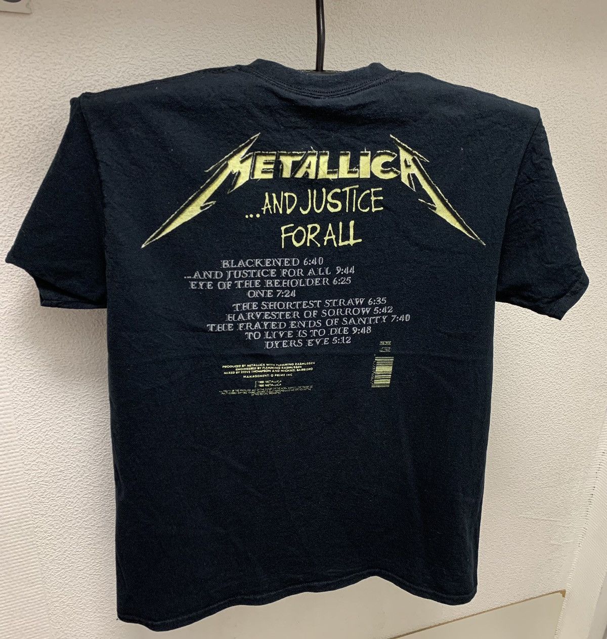Band Tees Metallica and justice for all vintage band rock t-shirt M as Size US M / EU 48-50 / 2 - 2 Thumbnail