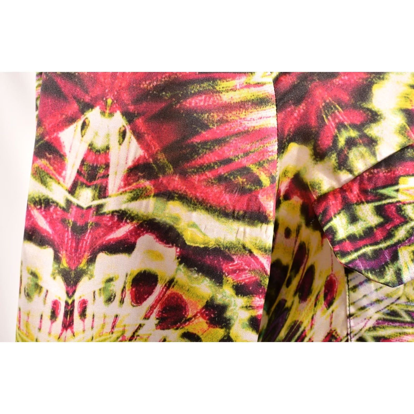 Custo Barcelona Custo Barcelona Psychedelic Print Silk Blouse Shirt Multicolor Size 1 Women Size XS / US 0-2 / IT 36-38 - 3 Thumbnail