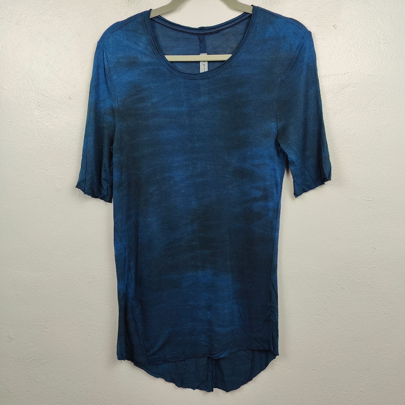 Other Raquel Allegra Tie Dye Tunic Top Womens 0 XS Blue Black Size XS / US 0-2 / IT 36-38 - 1 Thumbnail