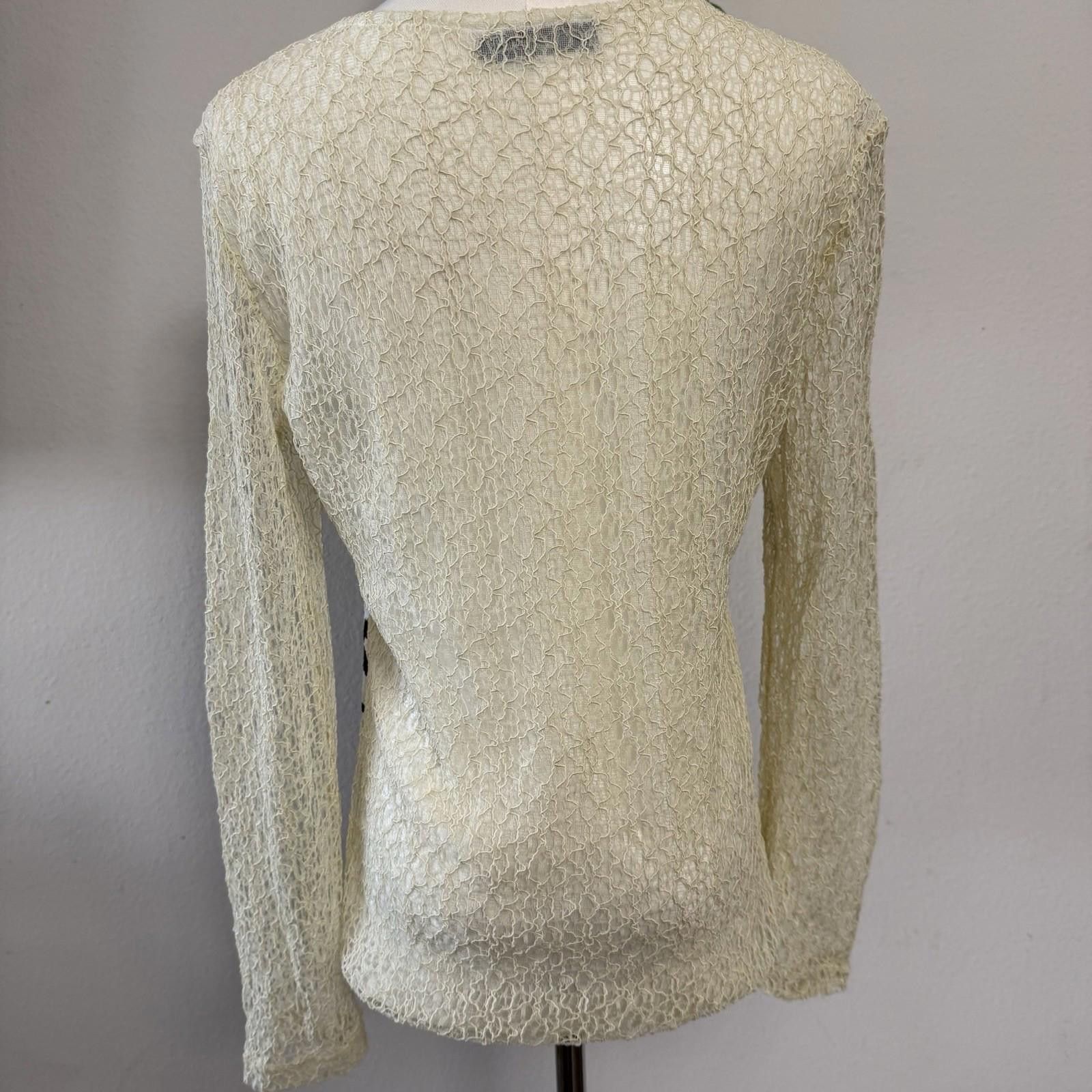 Bacco Bucci Bacci Lace y2k L Long sleeve Size L / US 10 / IT 46 - 3 Thumbnail