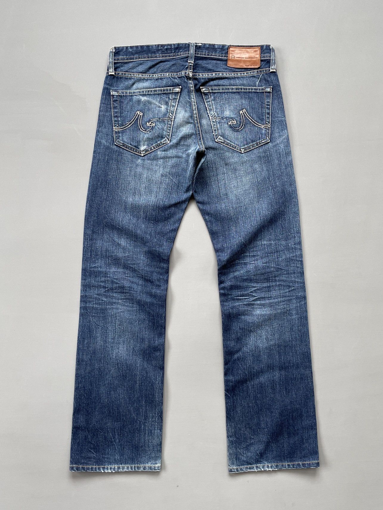 AG Adriano Goldschmied AG Adriano Goldschmied Straight Leg Jeans (P122) Size US 31 - 2 Thumbnail