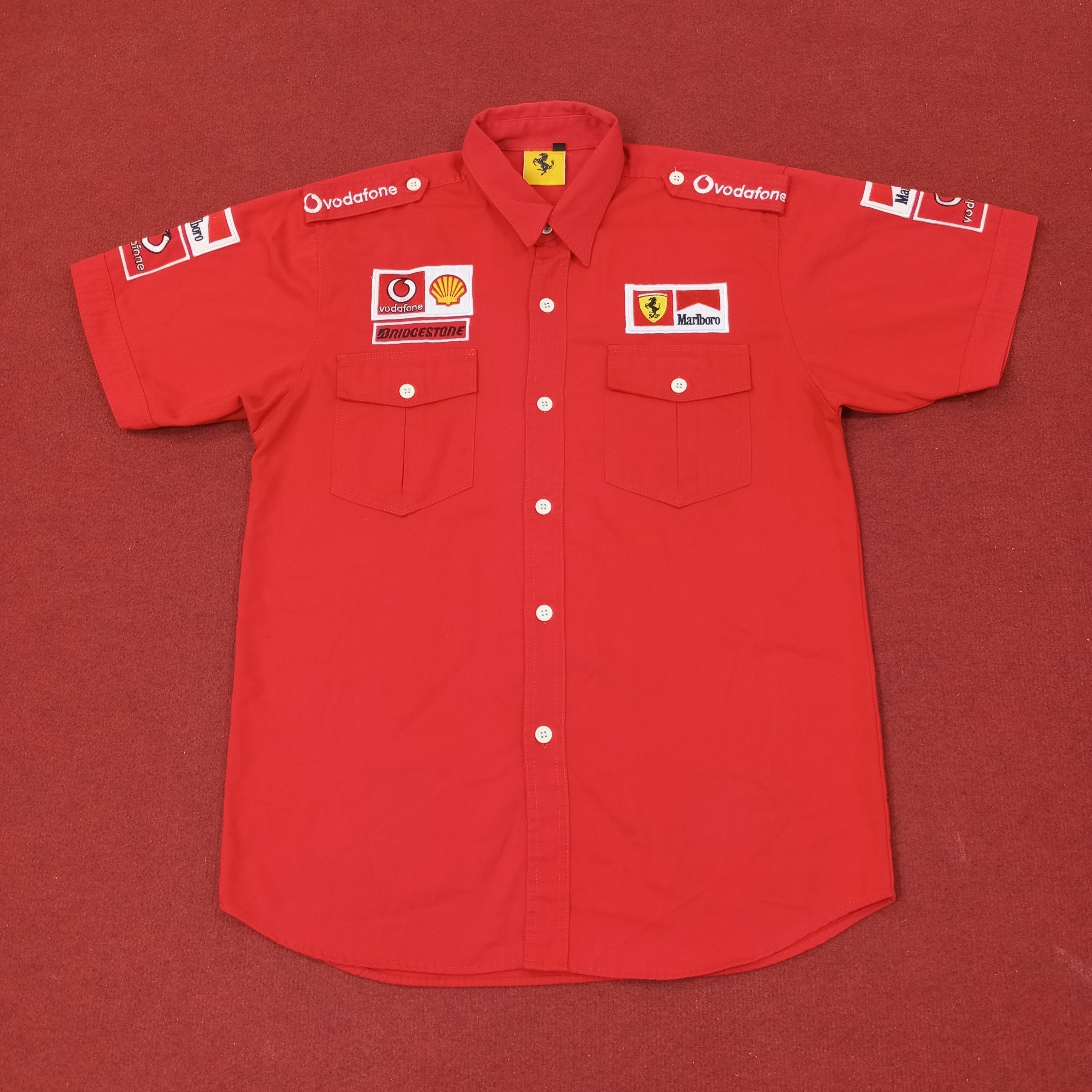 Ferrari Ferrari X Marlboro X Shell Motorsport Workwear Shirt c249n61 Size US L / EU 52-54 / 3 - 1 Thumbnail