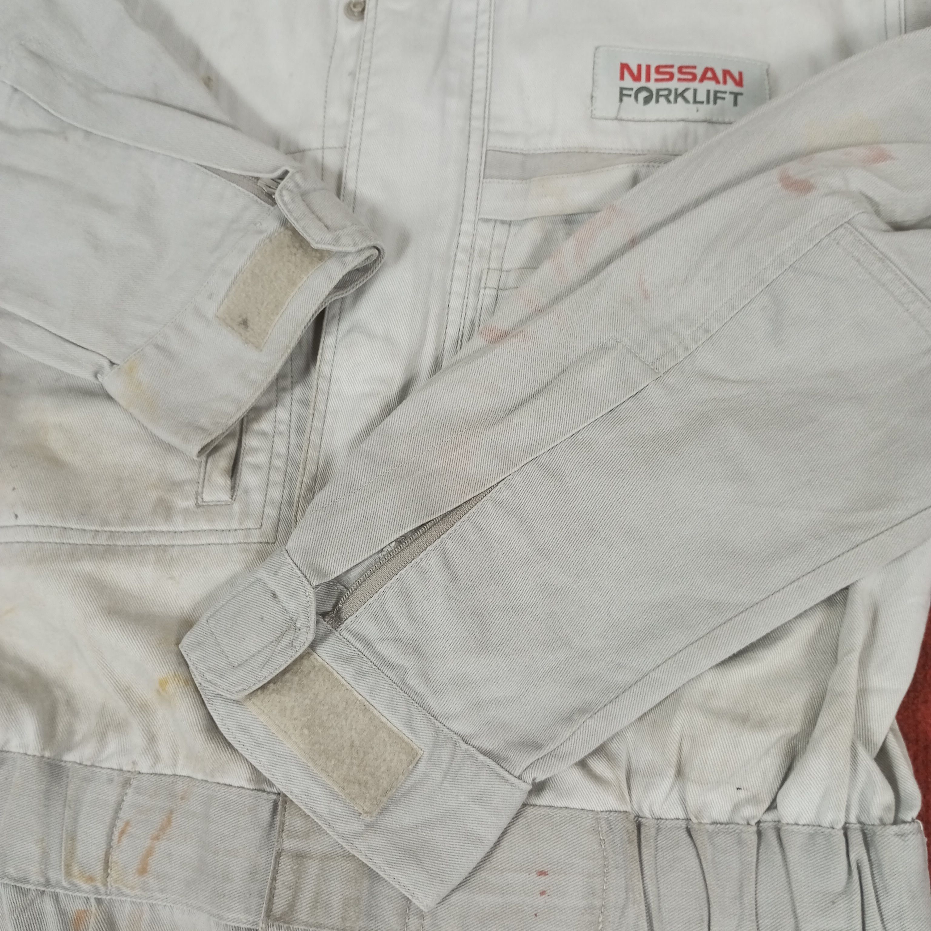 Japanese Brand × Vintage Nissan Forklift Japanese Workwear Coverall Jacket Size US M / EU 48-50 / 2 - 11 Thumbnail
