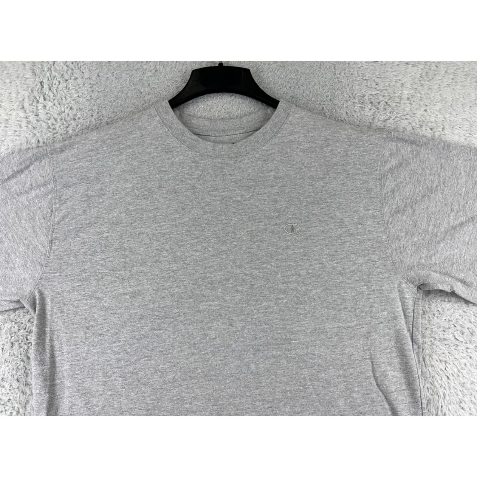 Champion Champion Shirt Men XLT Gray Logo Embroidered Cotton Short Sleeve T-Shirt Sports Retro 90s Mens Vector Size US XL / EU 56 / 4 - 5 Thumbnail