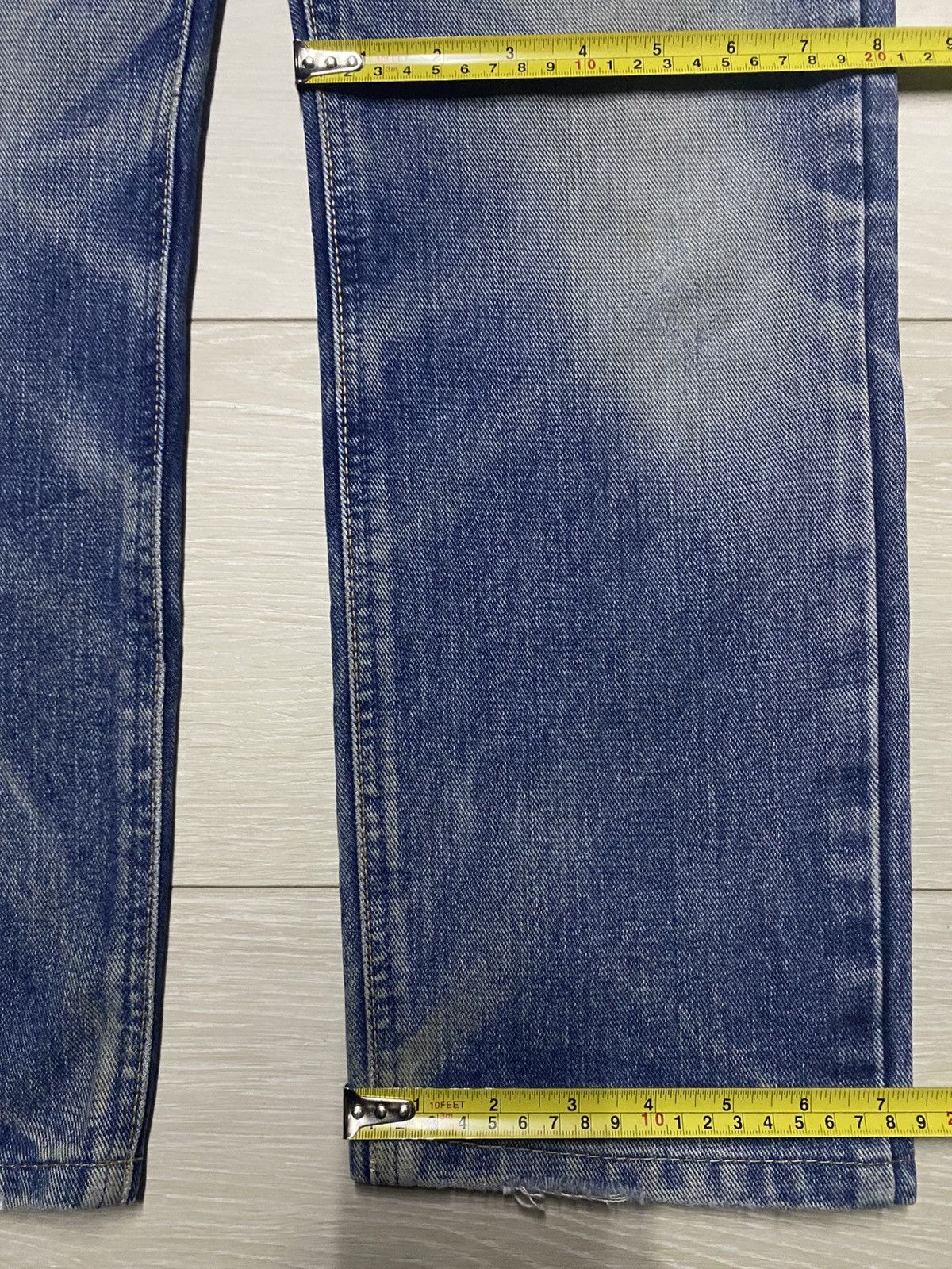Japanese Brand Vintage Japanese Edwin 402Mud Wash Distressed Jeans Size US 30 / EU 46 - 14 Thumbnail