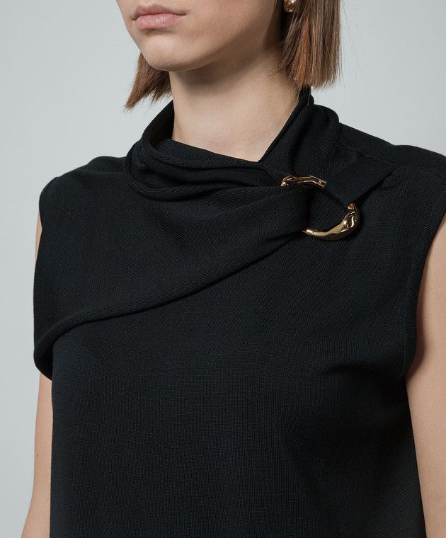 Jil Sander o1y1025 Sleeveless Sweater in Black Size S / US 4 / IT 40 - 5 Thumbnail