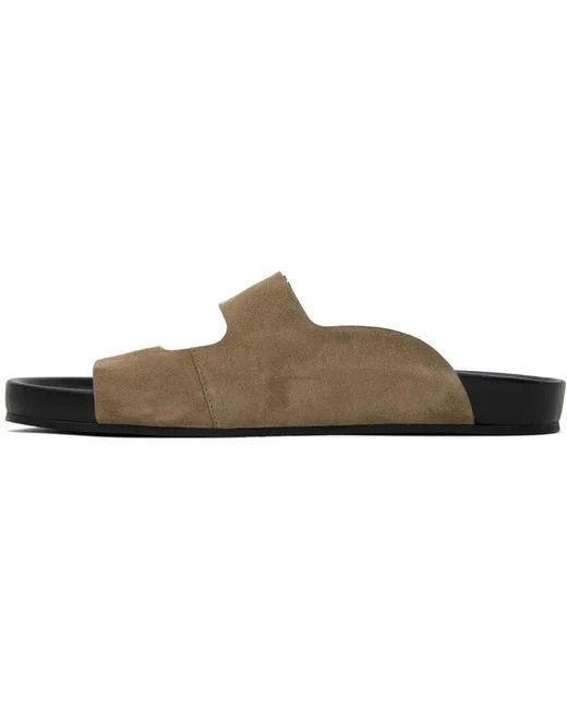 Lanvin o1w1db11124 Tinkle Sandals in Taupe/Black Size US 9 / EU 42 - 3 Thumbnail