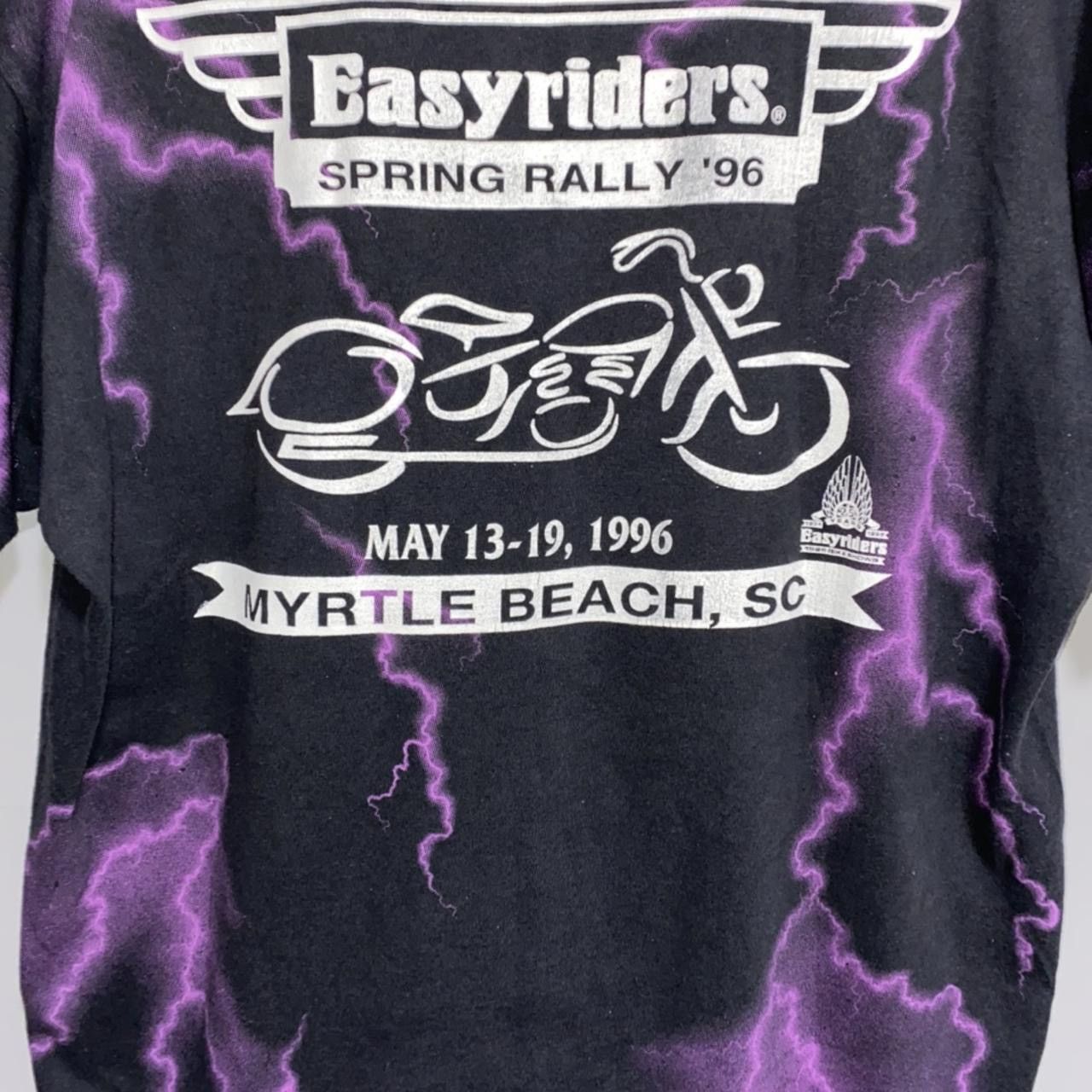 Vintage 1996 Lightning East Riders Cycle Harley Davidson vintage tee Size US L / EU 52-54 / 3 - 2 Thumbnail