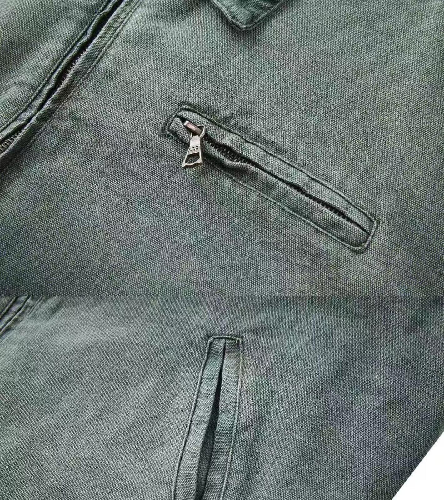 Vintage Green Utility Jacket with Button Collar Pins Size US M / EU 48-50 / 2 - 6 Thumbnail
