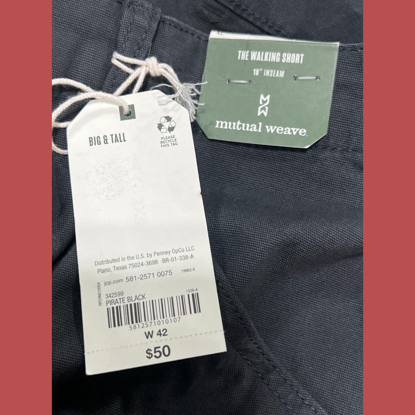 Other Mutual Weave - Men's 10" Inseam Canvas Walking Shorts - Pira Size US 42 / EU 58 - 11 Thumbnail