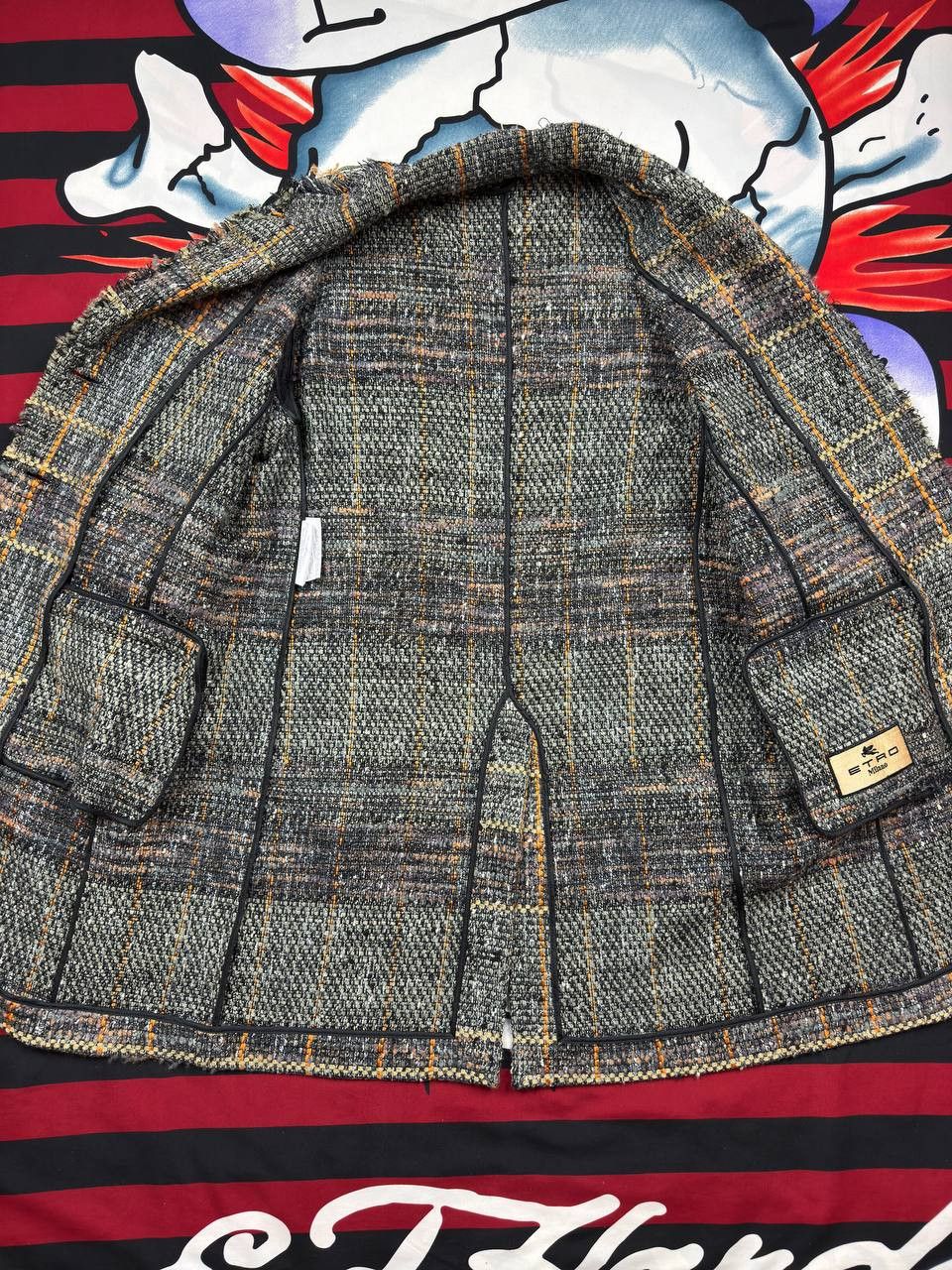 Etro ETRO Luxury blend PLAID TWEED Blazer coat Jacket Size 42 Size M / US 6-8 / IT 42-44 - 4 Thumbnail