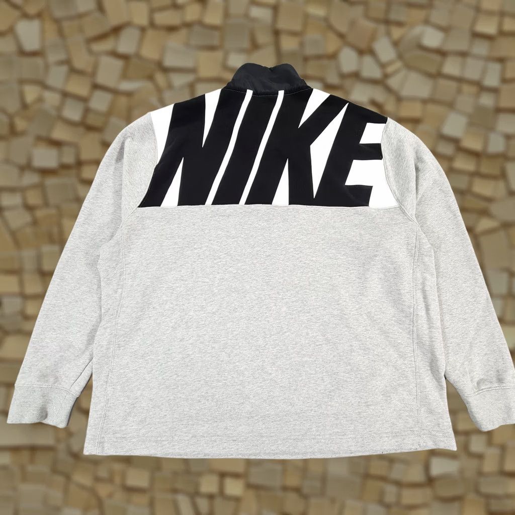 Nike Nike Mens Sweatshirt Grey XL Quarter Zip Big Logo Sweatshirt CZ9948 050 Size US XL / EU 56 / 4 - 1 Thumbnail