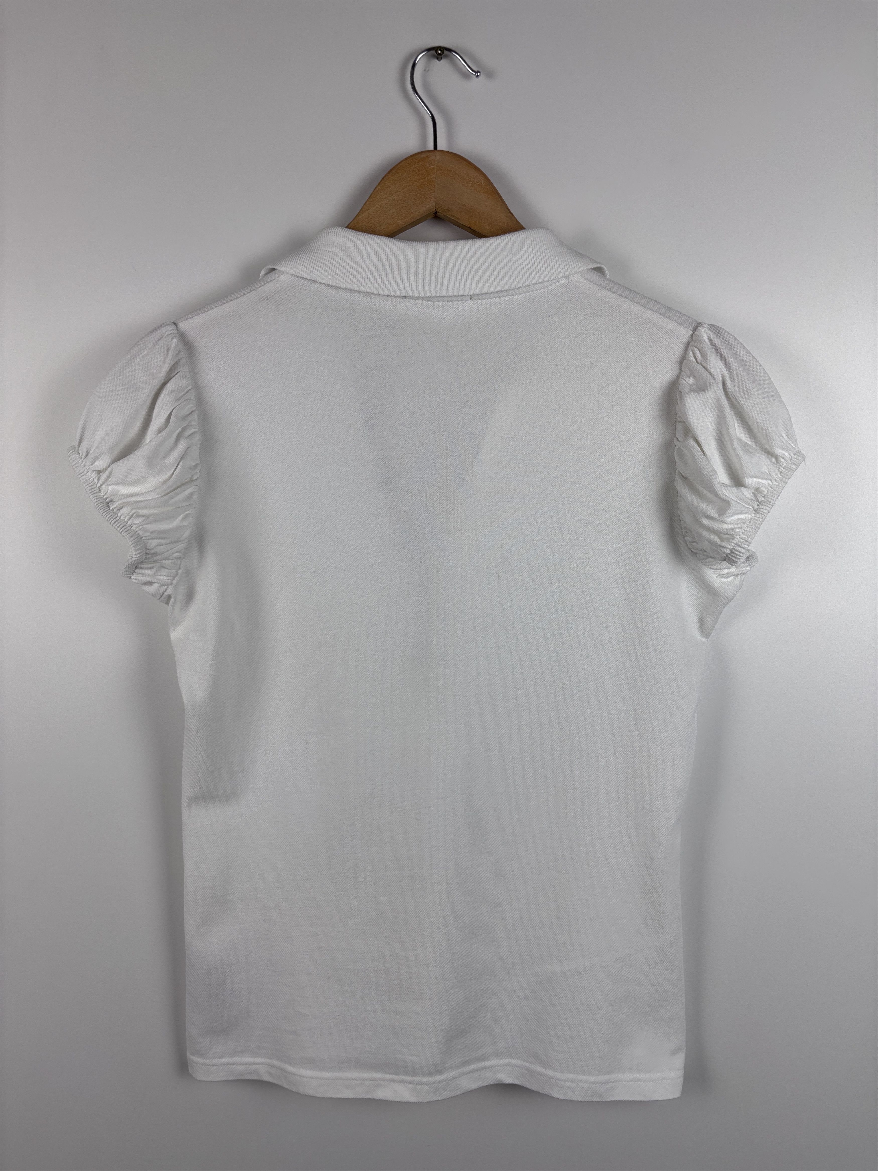 Burberry Burberry Brit Short Sleeve V-Neck Polo T-Shirt White Size M Size M / US 6-8 / IT 42-44 - 7 Thumbnail