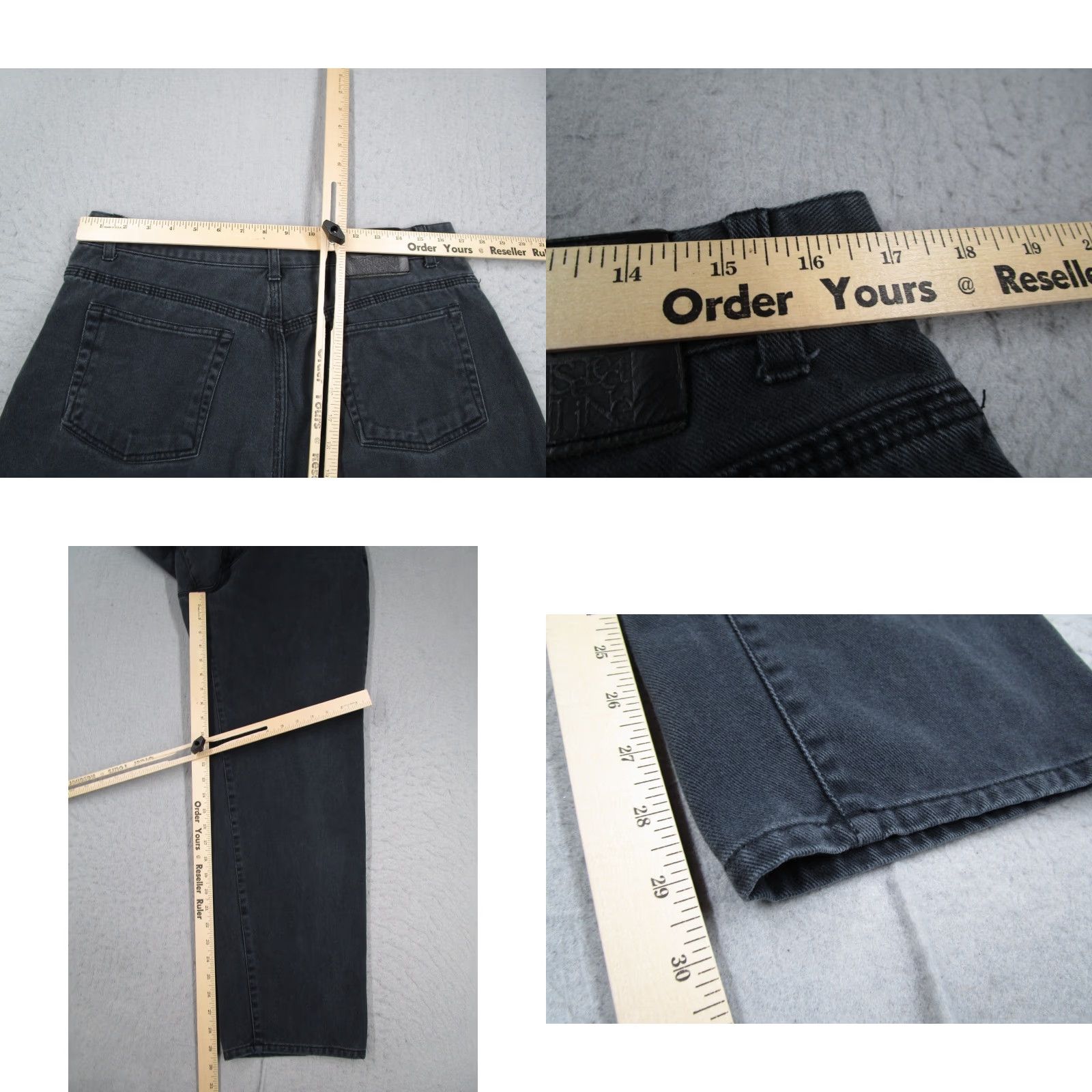Hugo Boss VINTAGE Hugo Boss Jeans Mens 36 Black Select Line Denim 90s Pattern Straight 5-Pocket Mens Regular Black Size US 36 / EU 52 - 8 Thumbnail