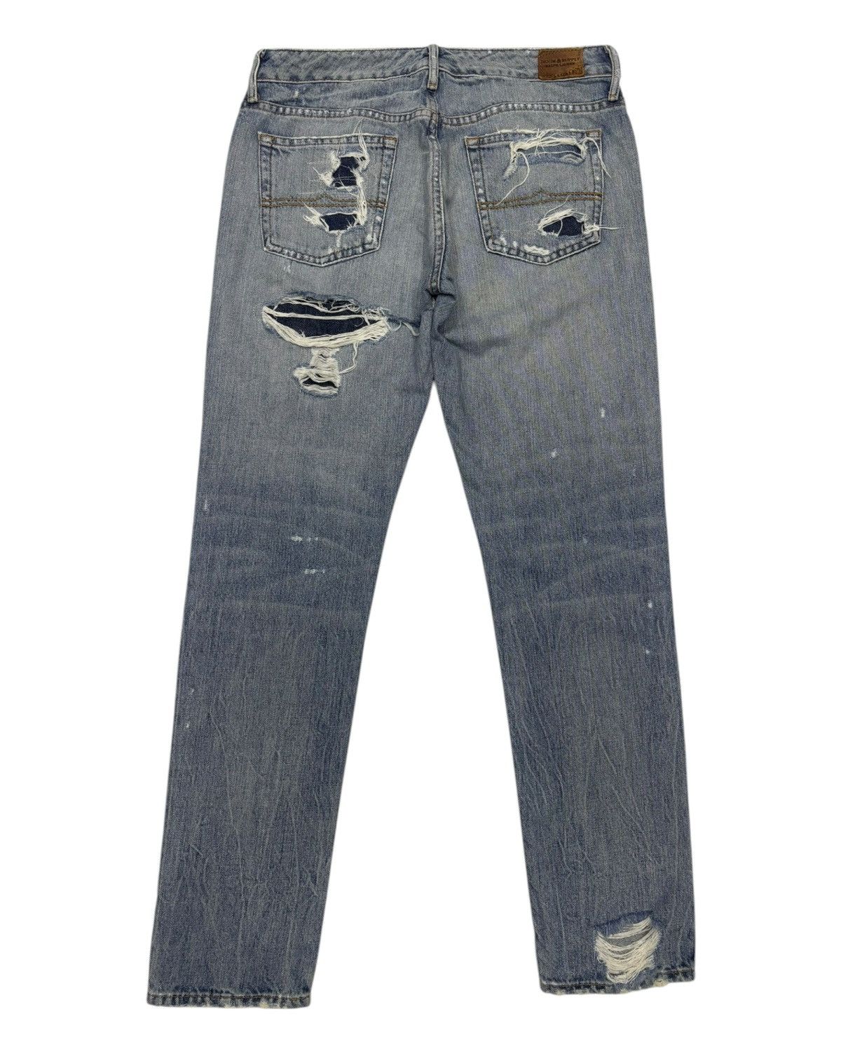 Denim & Supply Ralph Lauren 🔥Denim Supply Ralph Lauren Distressed Sashiko Denim Jeans Size 29" - 8 Thumbnail