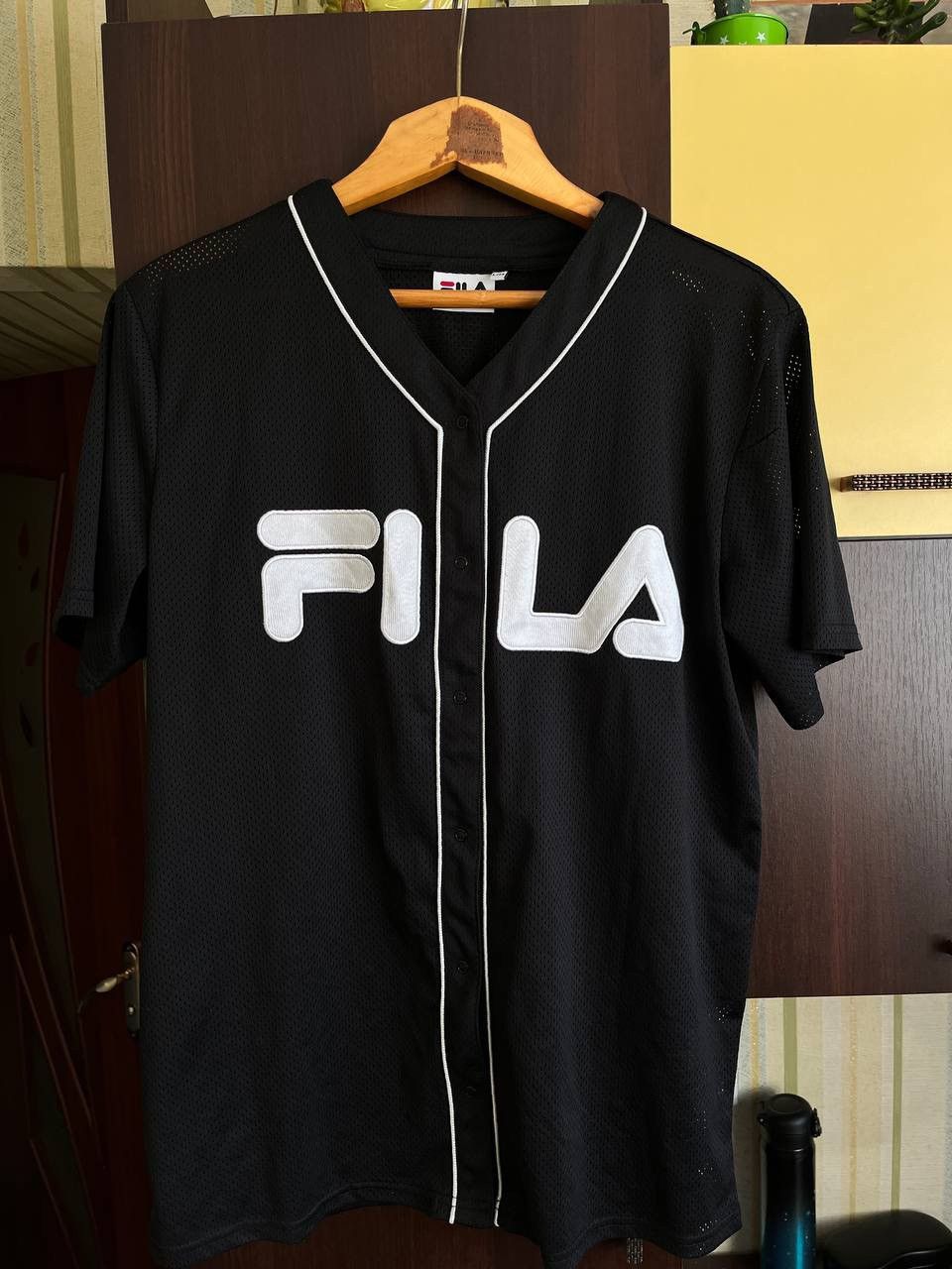 Fila Fila black transparent jersey shirt Size US M / EU 48-50 / 2 - 1 Thumbnail