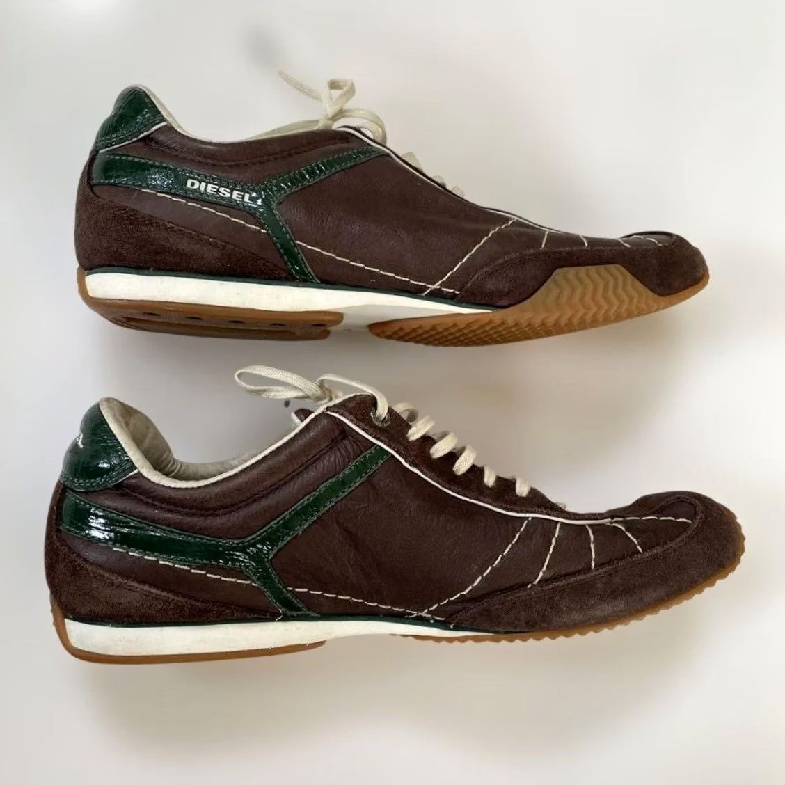 Diesel VINTAGE Diesel Men 9.0US Suede Material Brown Sneakers Luxury Casual Stylish 90s 00s Mens Size US 9 / EU 42 - 3 Thumbnail