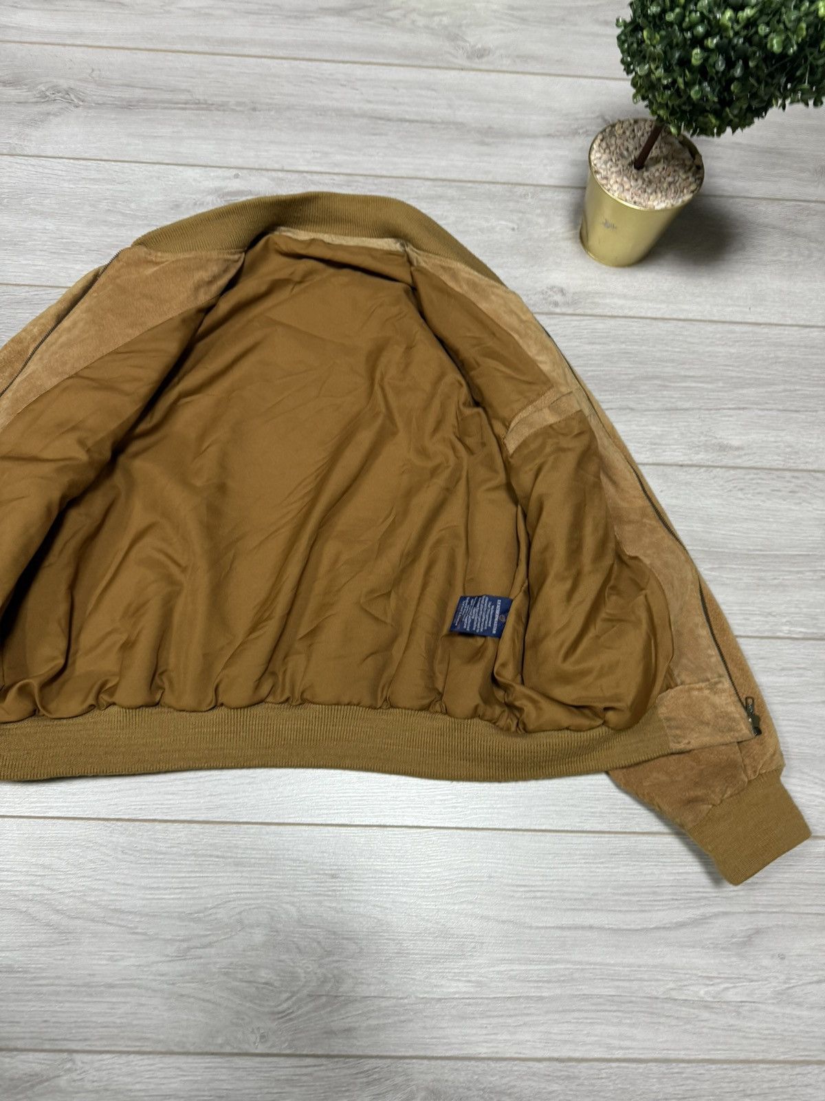 Genuine Leather Leather suede bomber jacket zip vintage Size US M / EU 48-50 / 2 - 8 Thumbnail