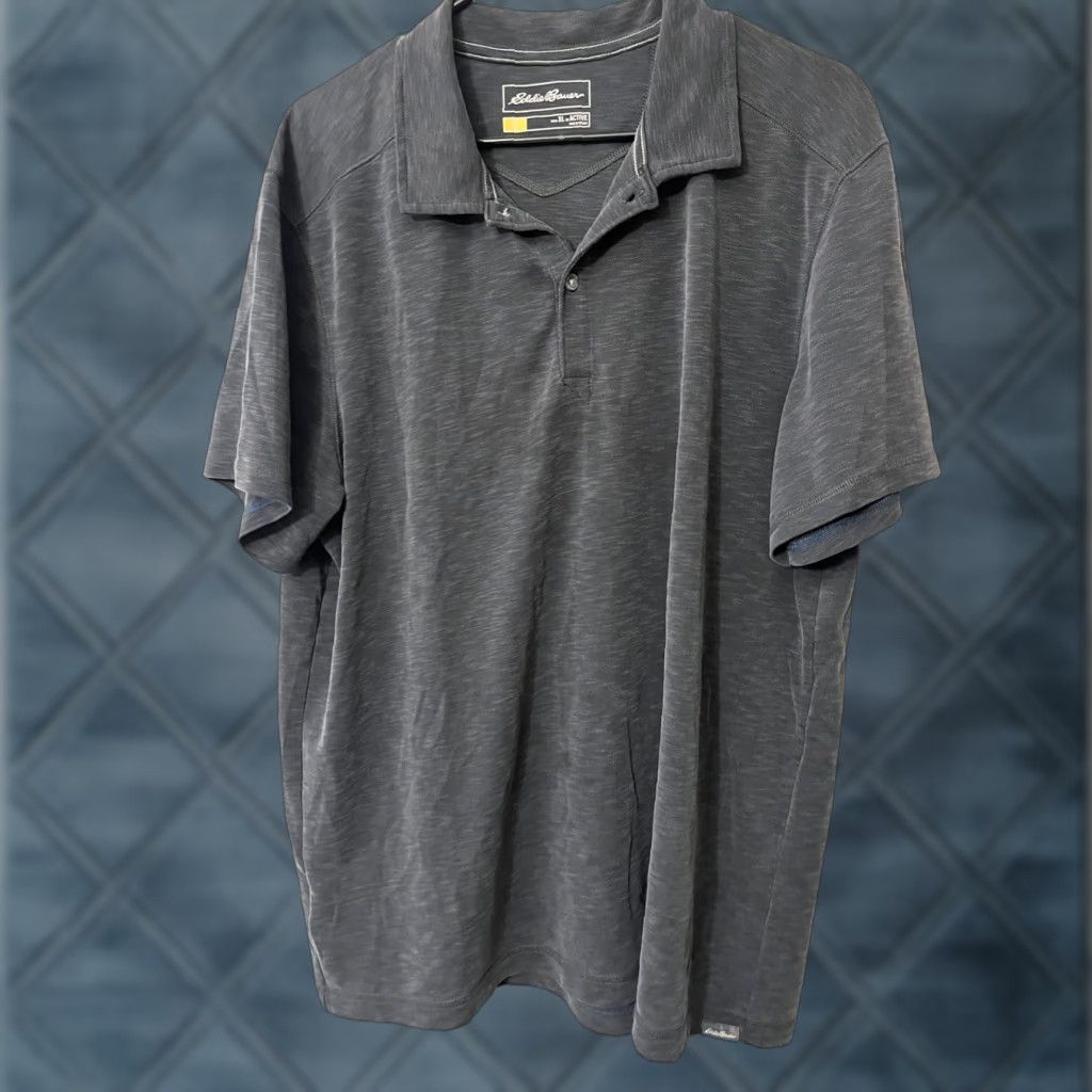 Eddie Bauer Eddie Bauer Shirt Mens XL Black Polo Short Sleeve Active Tencel Lyocell Adult Size US XL / EU 56 / 4 - 1 Thumbnail