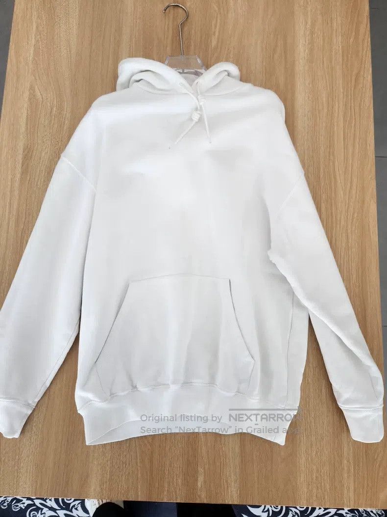 Balenciaga Balenciaga Logo Print White Loose Hoodie Size US XS / EU 42 / 0 - 1 Thumbnail