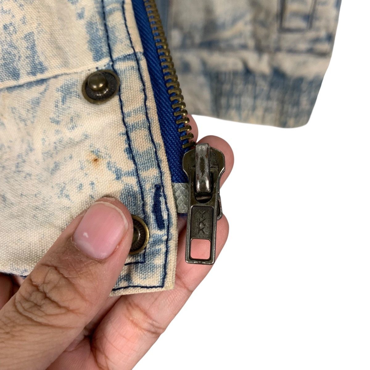 Vintage NORTH BAY World Travel Washed Denim Jacket #2433-C109 Size US M / EU 48-50 / 2 - 15 Thumbnail