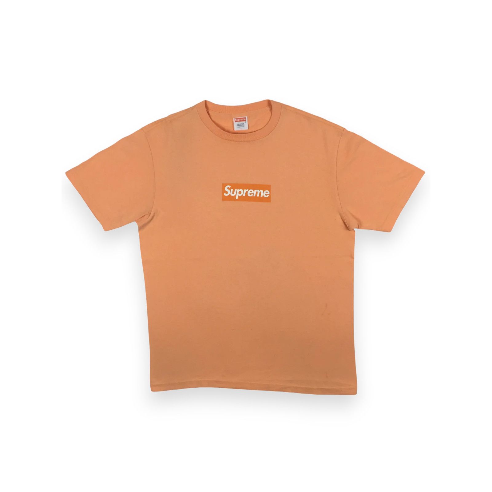 Supreme 2004 Supreme Pale Orange Box Logo Tee Size US L / EU 52-54 / 3 - 2 Thumbnail
