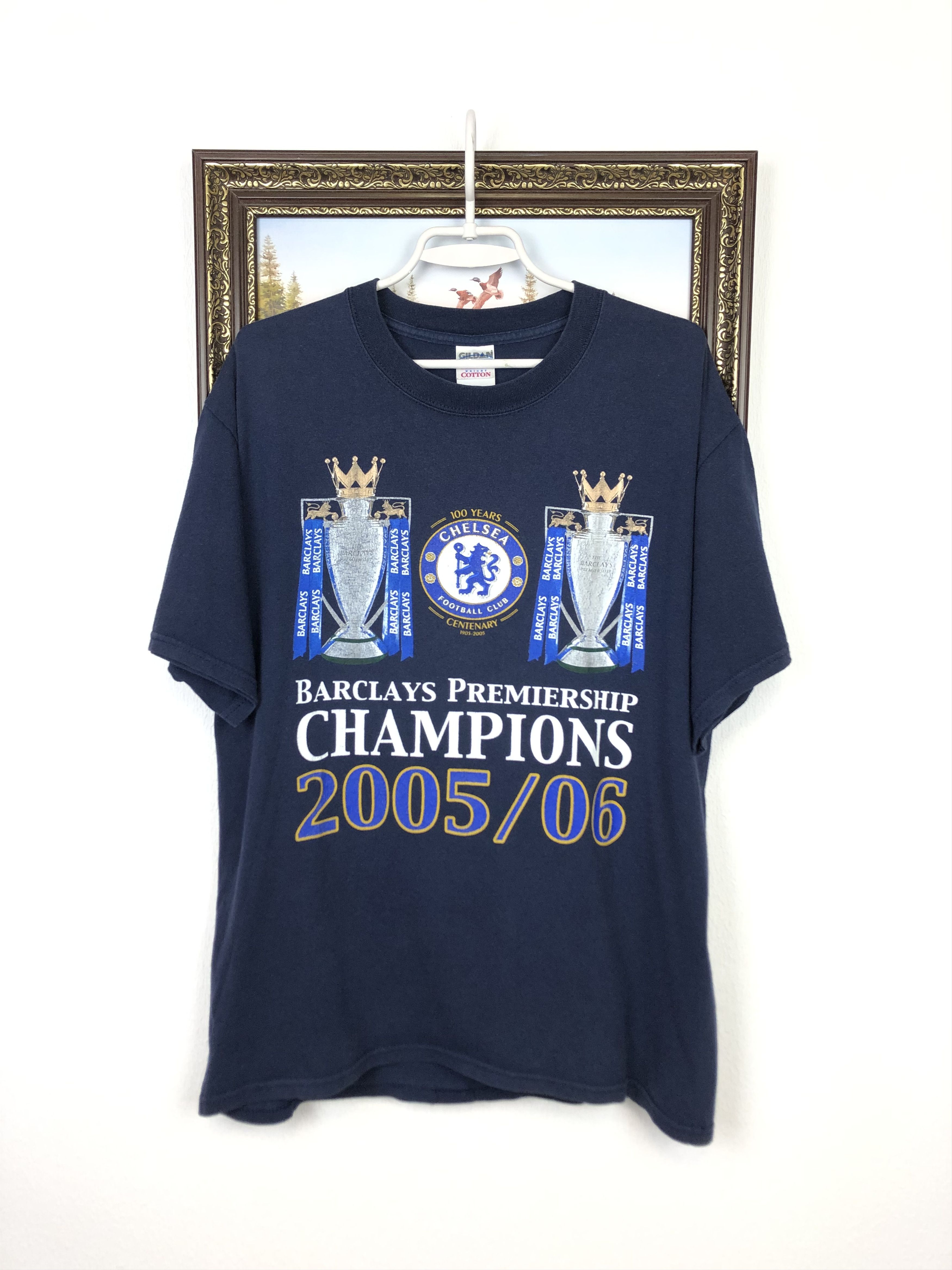 Vintage Vintage Chelsea Champions Football Shirt Over Print Tee Size US L / EU 52-54 / 3 - 1 Thumbnail