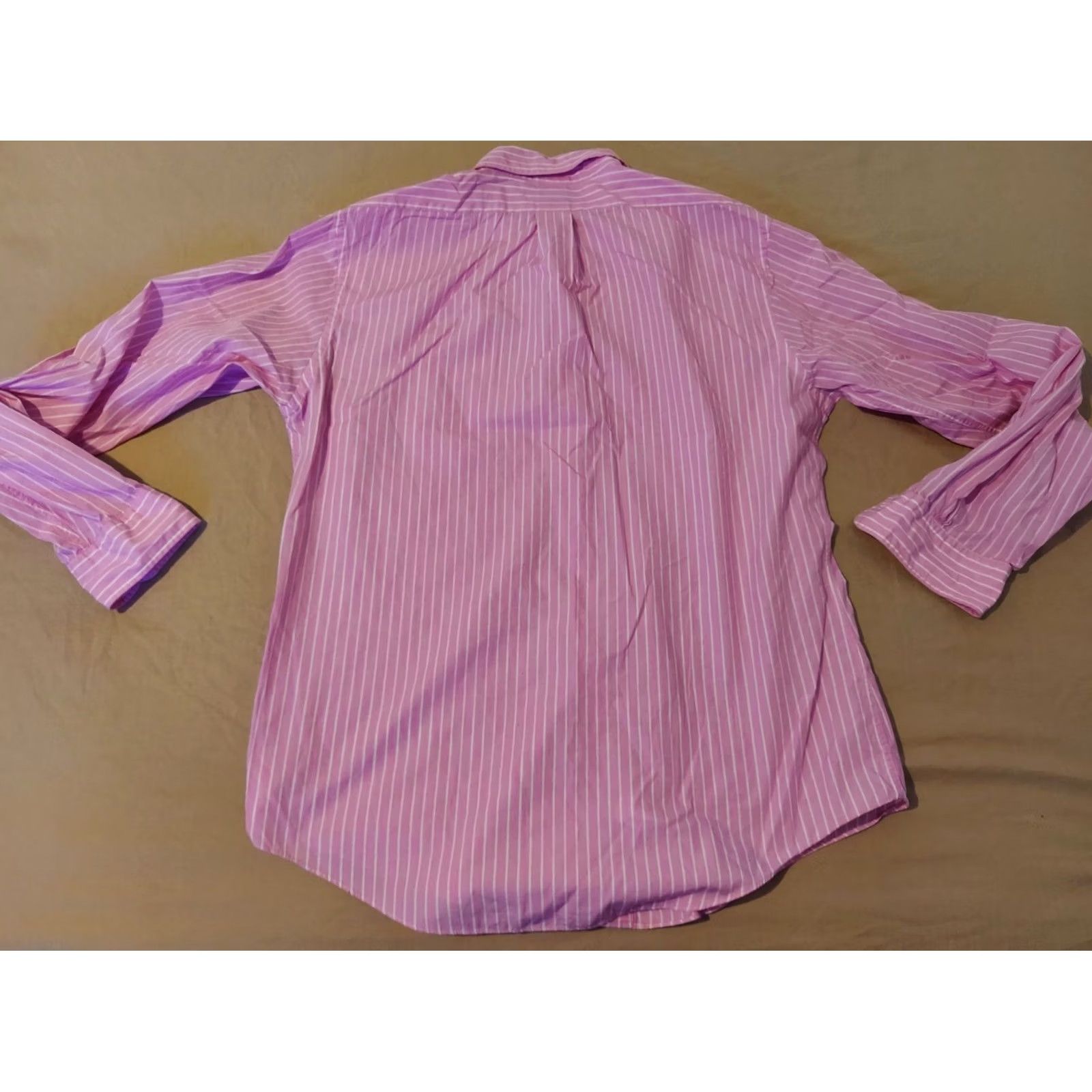 Brooks Brothers Brooks Brothers Dress Shirt L Large Pink Button Cotton Mens Size 42R - 5 Thumbnail