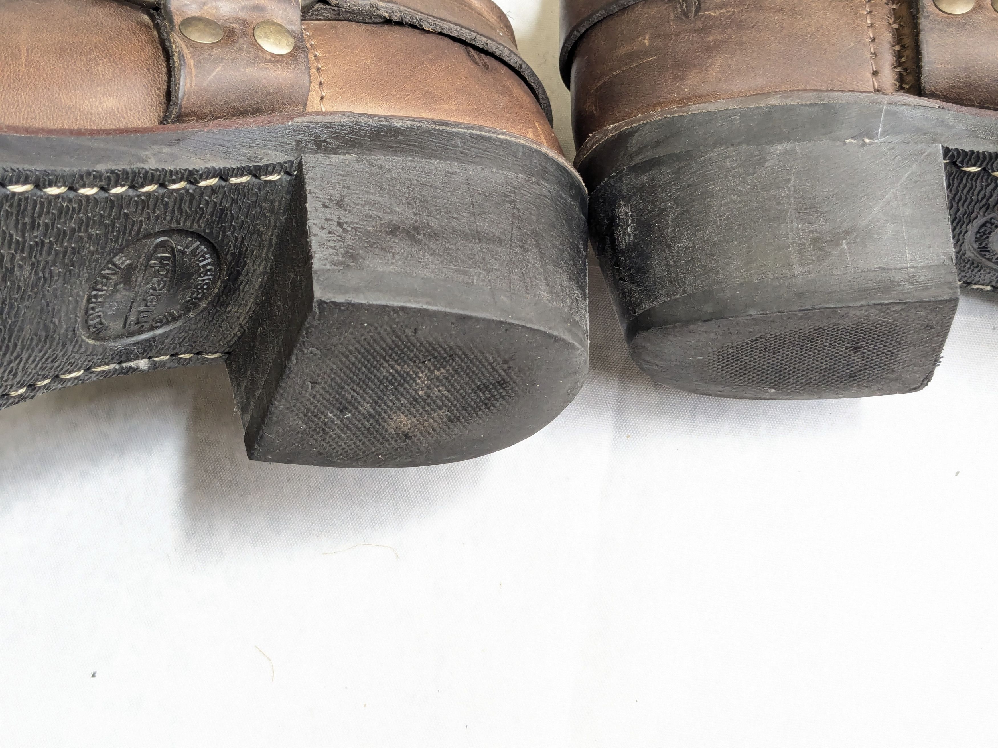Frye Frye Harness Boots Brown Leather 7 M Leather Buckle Harness Size US 7 / EU 40 - 14 Thumbnail