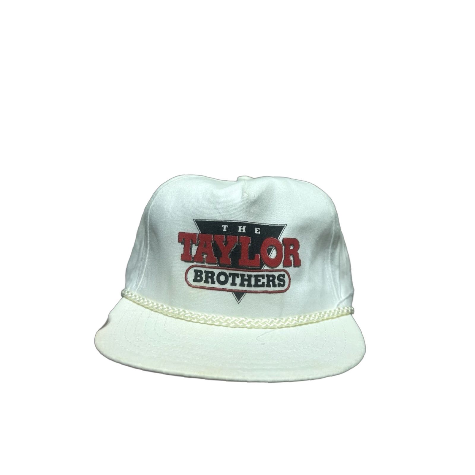 Vintage VINTAGE Taylor SnapBack Hat Cap White Men Adjustable Taylor Brothers Country Music Band Hat Cap White Mens Adjustable Music Size ONE SIZE - 1 Thumbnail