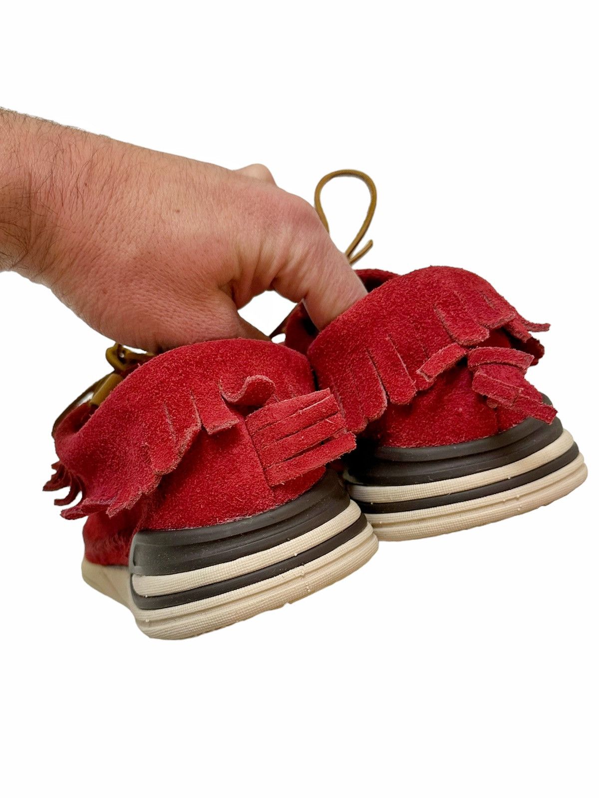 Visvim Maliseet Shaman-Folk Red Suede Moccasin Size US 8.5 / EU 41-42 - 5 Thumbnail