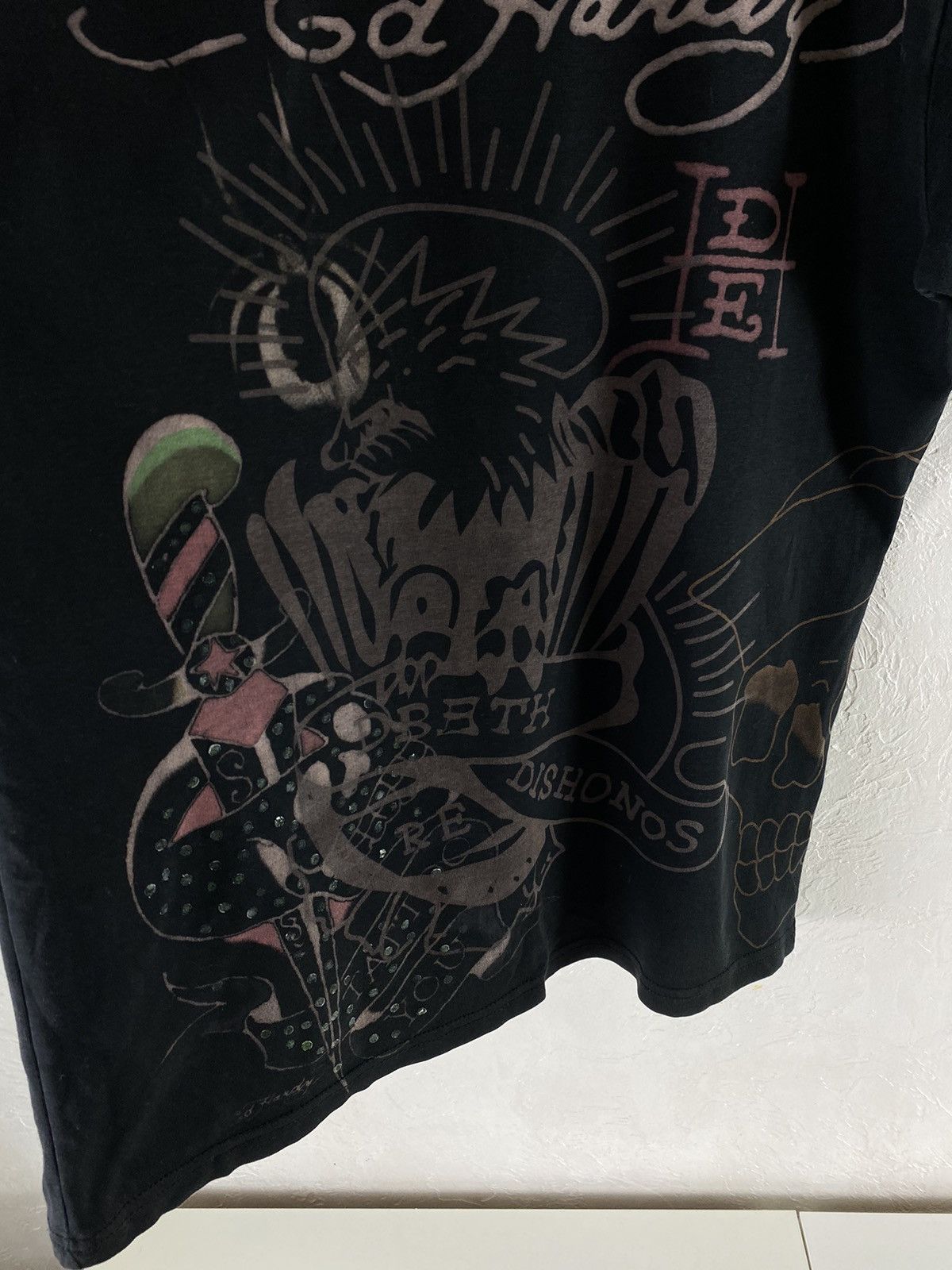 Christian Audigier × Ed Hardy × Vintage Vintage Y2K Ed Hardy Christian Audigier Big Logo Tee Size US M / EU 48-50 / 2 - 3 Thumbnail
