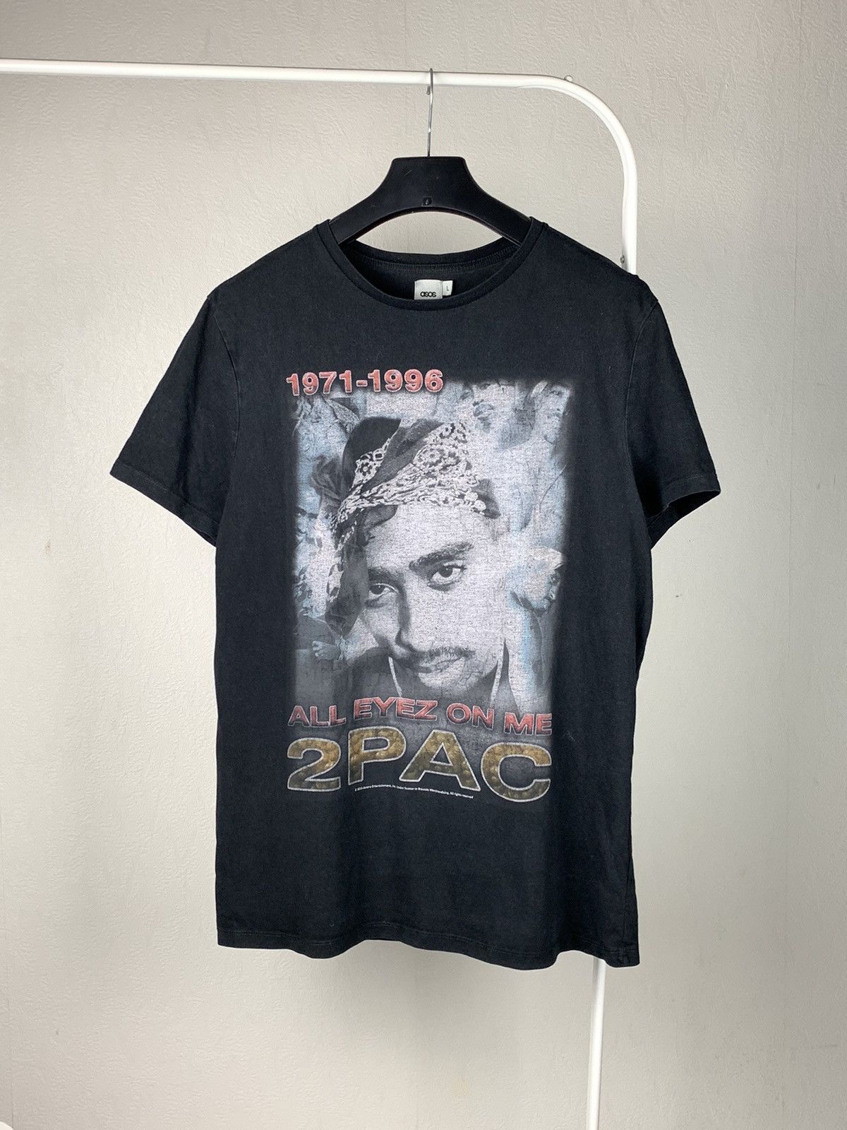 Band Tees 2Pac Tupac Shakur T-Shirt Rap Tee 1971-1996 ALL EYES ON ME |  Grailed